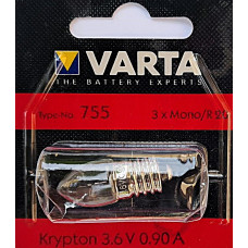 ZSEBLÁMPA KRYPTON IZZÓ 3,6V 0,9A E10  VARTA