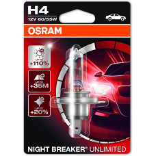 12V 60/55W H4 P43T NIGHT BREAKER +110% OSRAM 12V 60/55W H4 P43T NIGHT BREAKER +110% OSRAM